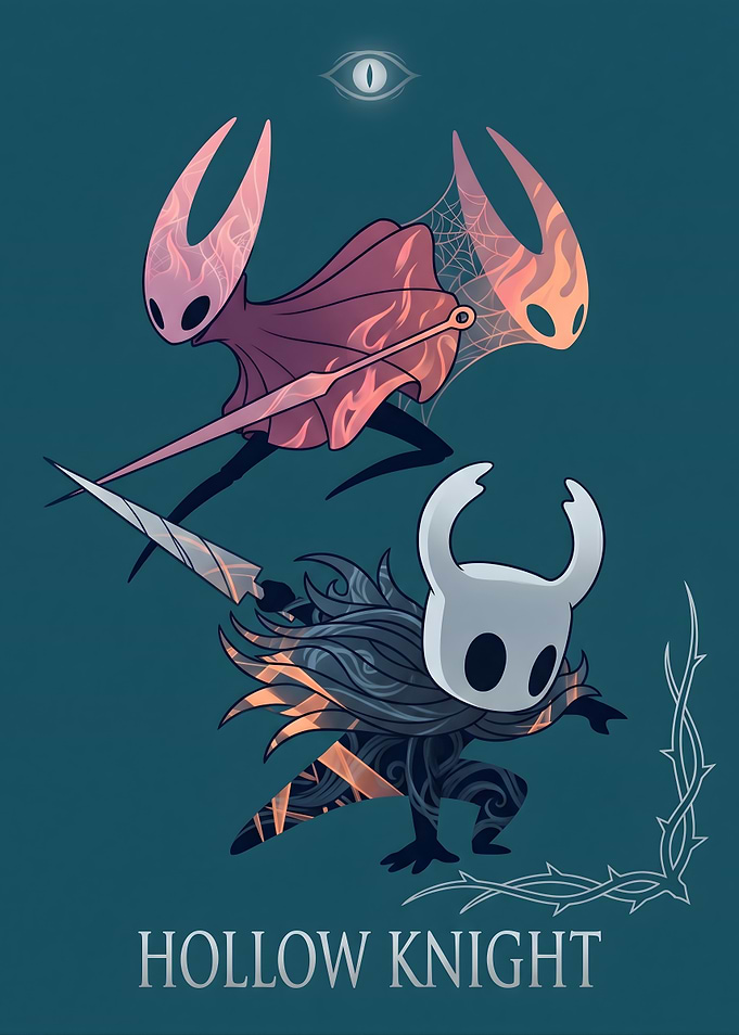 Hollow Knight Hornet and The Knight