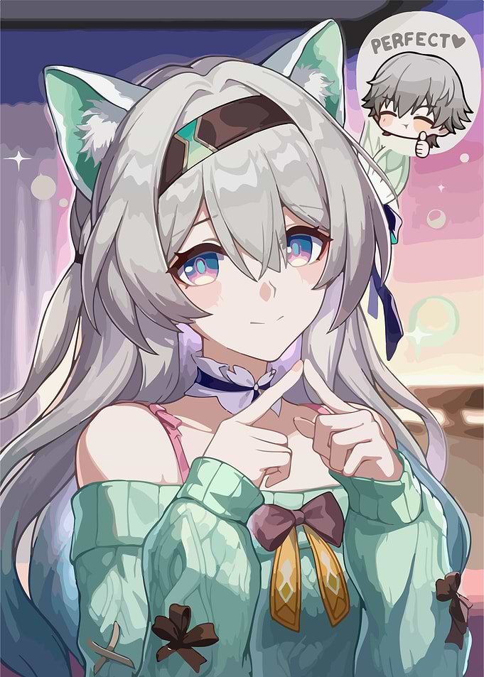 Firefly with Cat Ears and Sweater