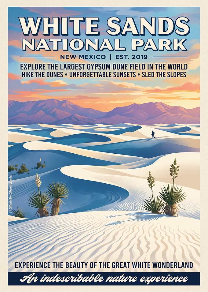 White Sands National Park Poster