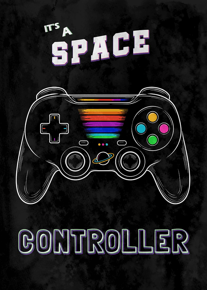 Space Controller Gaming Art