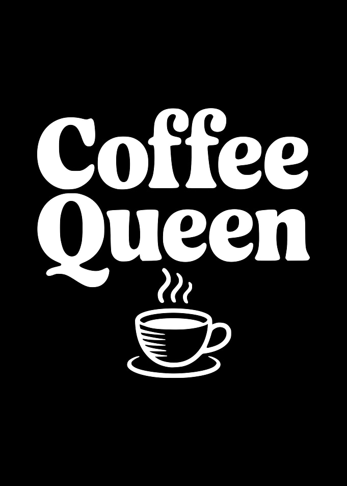Coffee Queen Text Art
