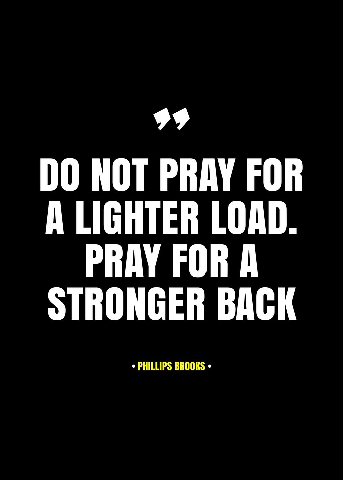 Inspirational Quote on Black Background