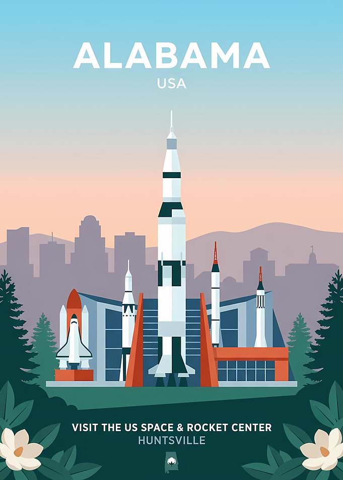 Alabama Space & Rocket Center Poster