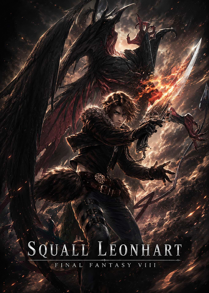 Squall Leonhart Poster