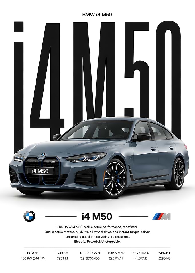 BMW i4 M50 Electric Car