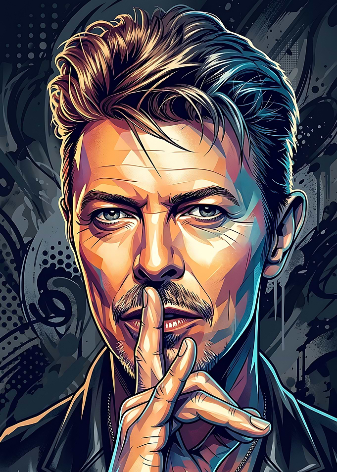 David Bowie Pop Art Portrait