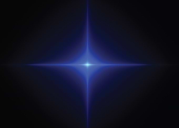 Blue Starburst Light Effect