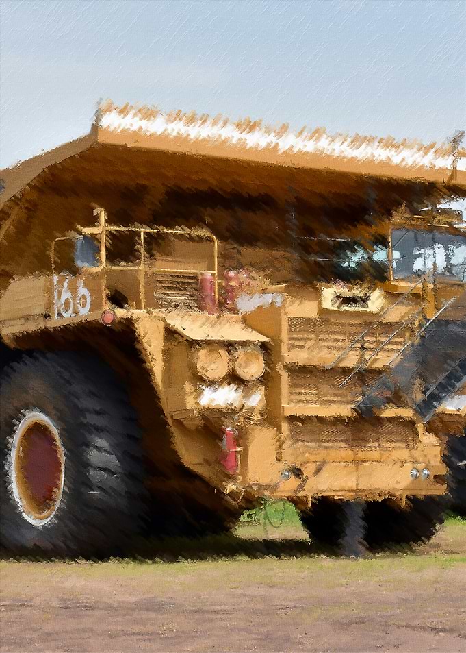 Yellow Mining Truck