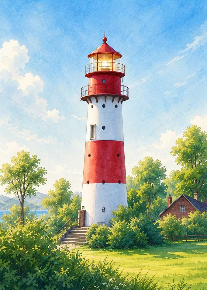 Lighthouse by the Sea
