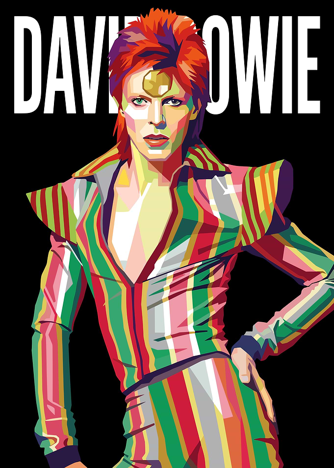 David Bowie Pop Art Portrait