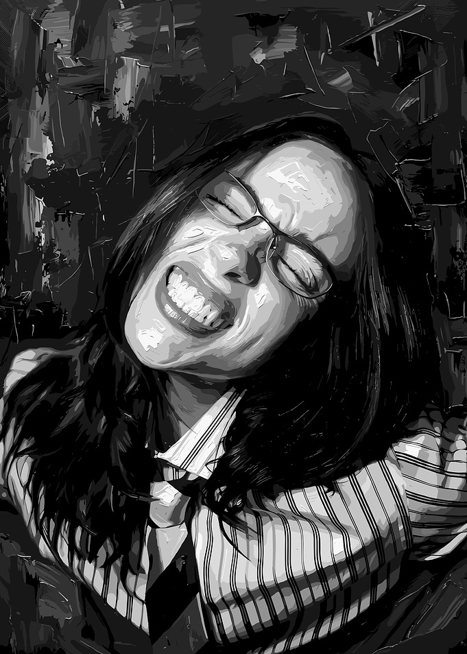 Black and White Billie Eilish