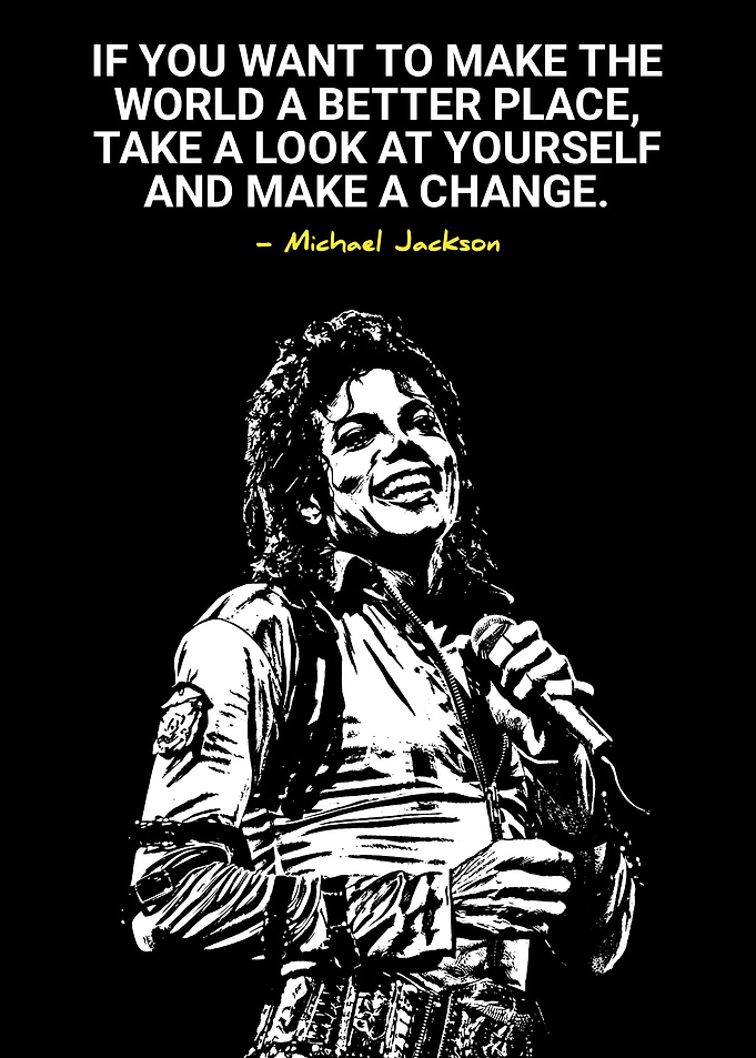 Michael Jackson Quote Poster