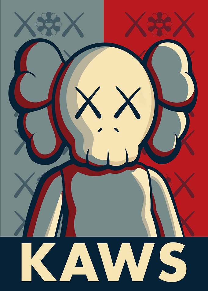KAWS hope Poster