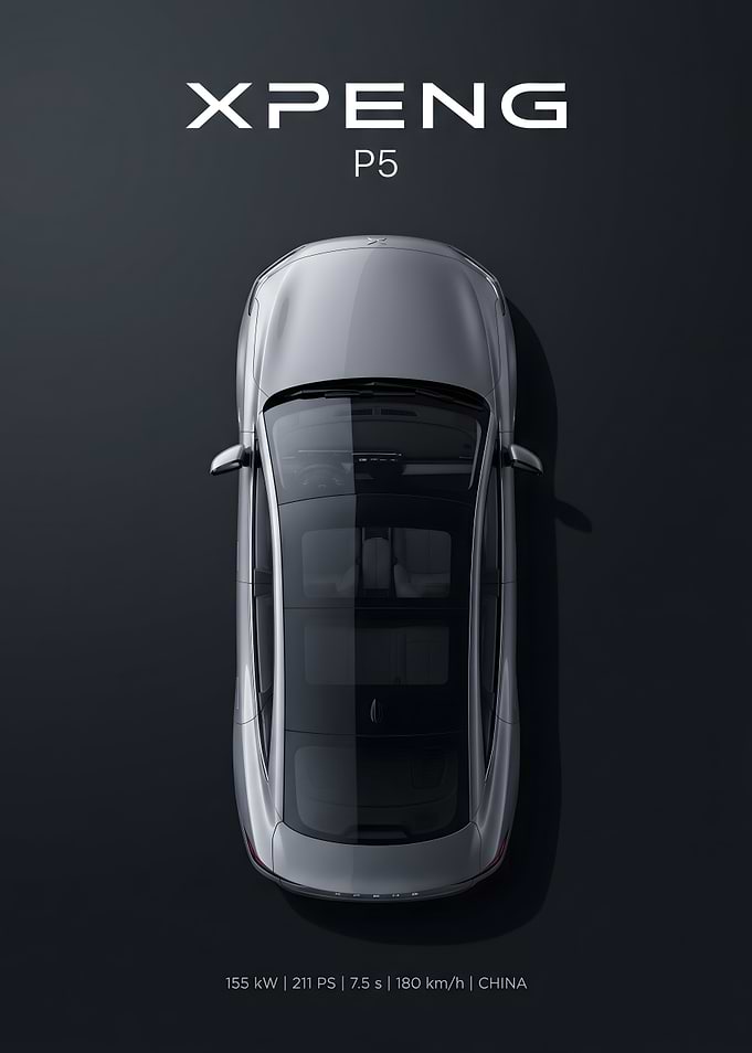 XPENG P5 Top View