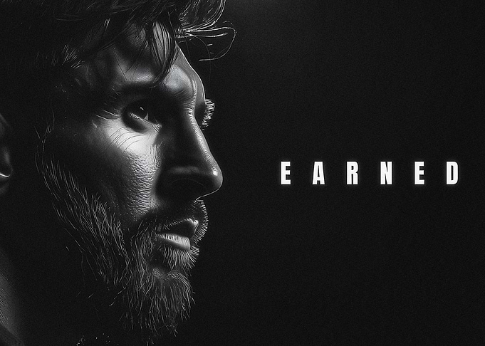 Lionel Messi Earned Portrait