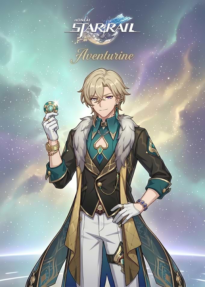 Aventurine from Honkai Star Rail