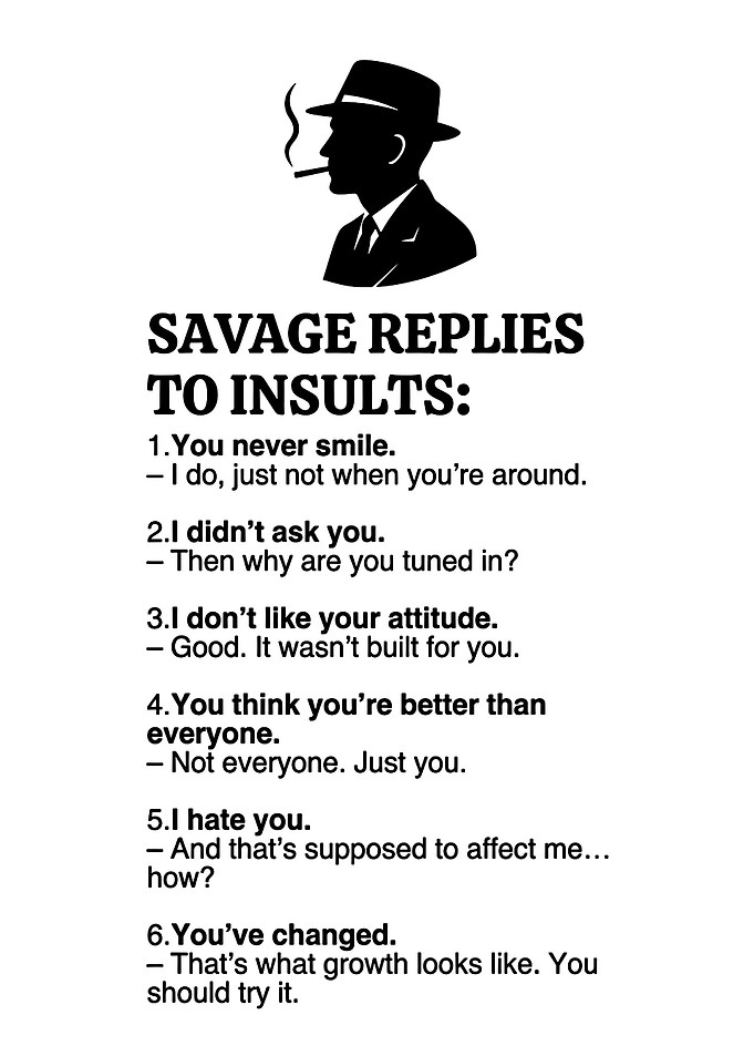 Savage Replies to Insults