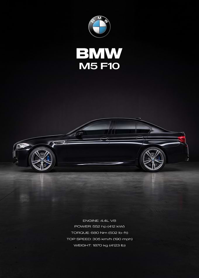 BMW M5 F10 Side Profile