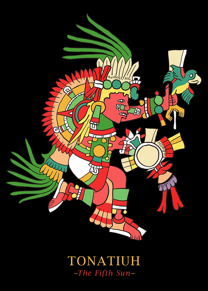 Tonatiuh The Fifth Sun Aztec Art