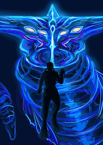 Scuba Diver Encounters Giant Blue Creature