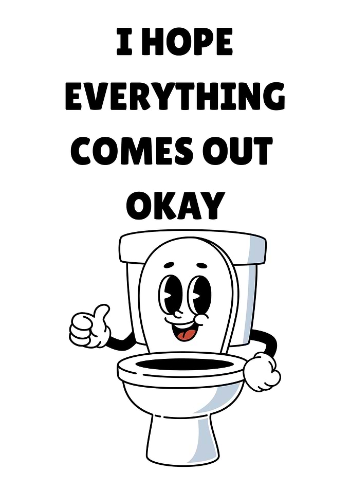 Funny Toilet with Thumbs Up
