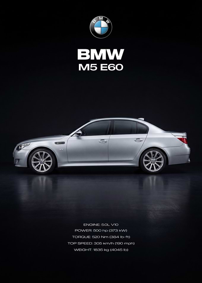 BMW M5 E60 Silver Sedan