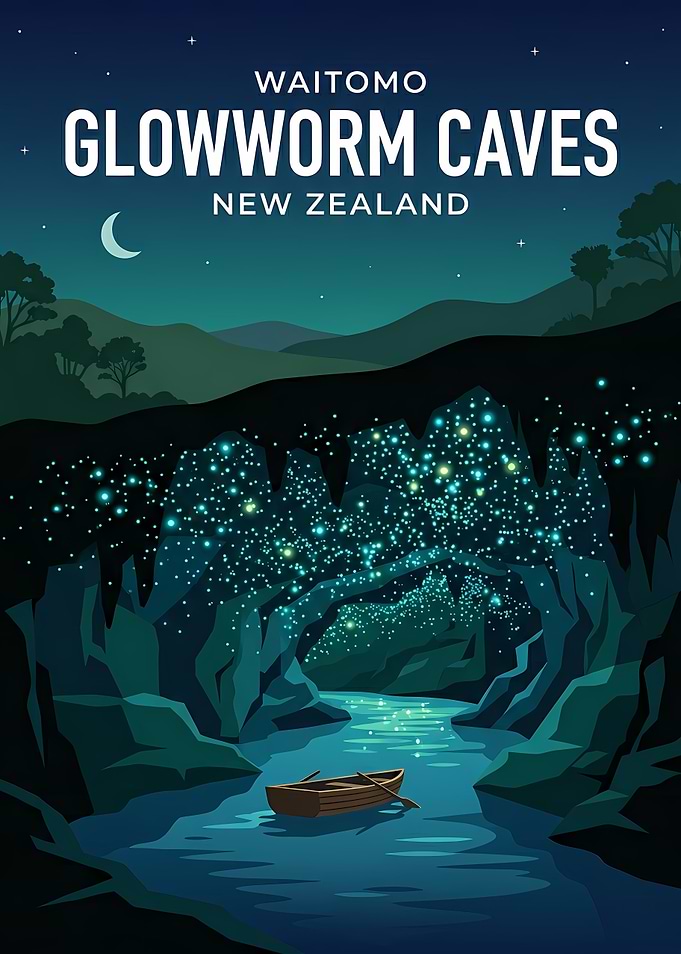 Waitomo Glowworm Caves New Zealand