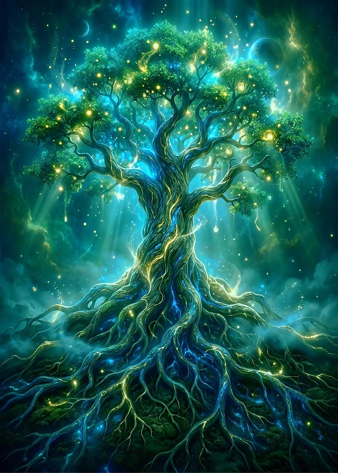 Enchanted Cosmic Tree of Life