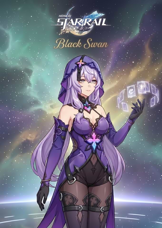 Honkai Star Rail Black Swan Character Art