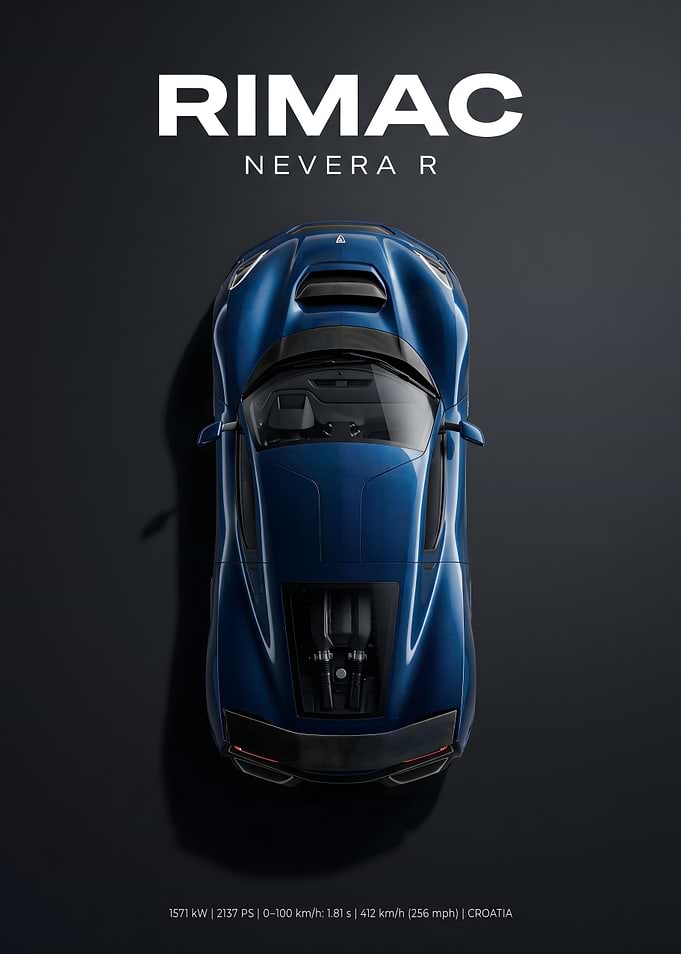 Rimac Nevera R Top View