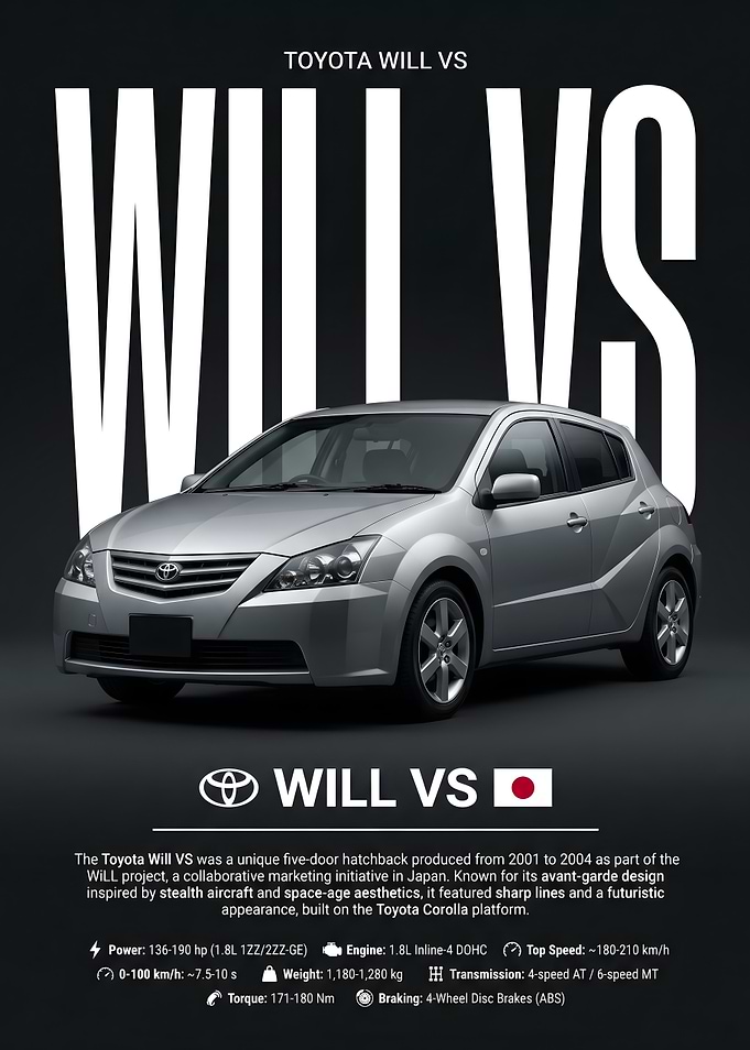 Toyota Will VS Car Poster