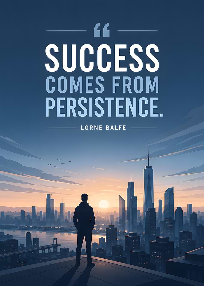 Success Comes From Persistence Quote