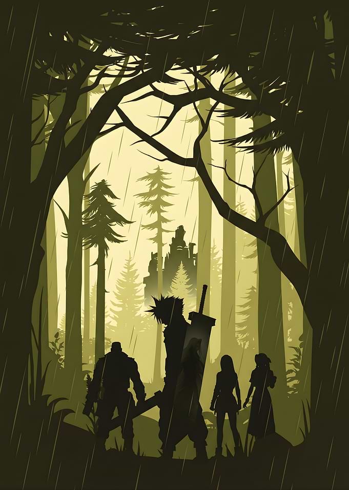Final Fantasy VII Forest Scene