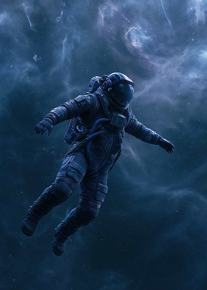 Astronaut Floating in Space