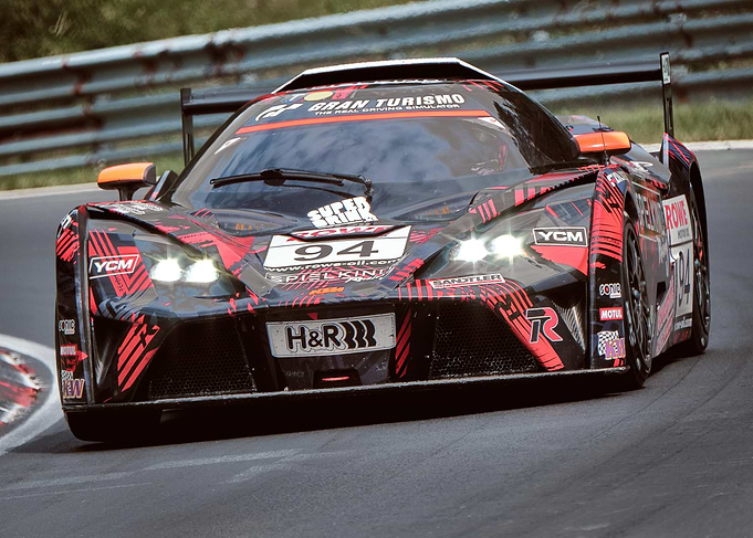 Race Car on Track