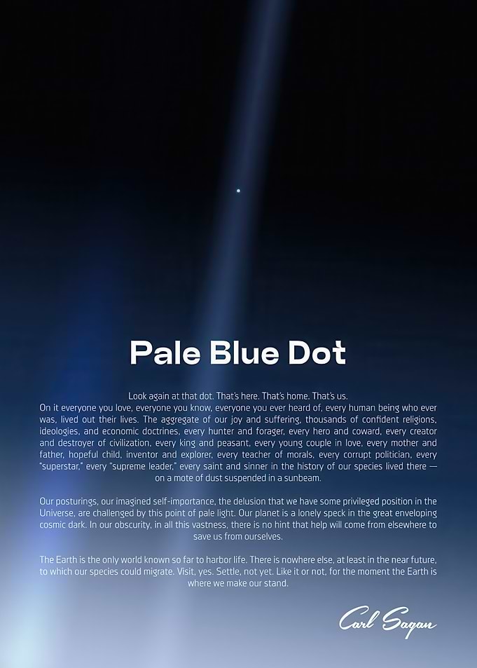 Pale Blue Dot by Carl Sagan