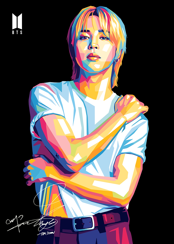 BTS Jimin Pop Art Portrait