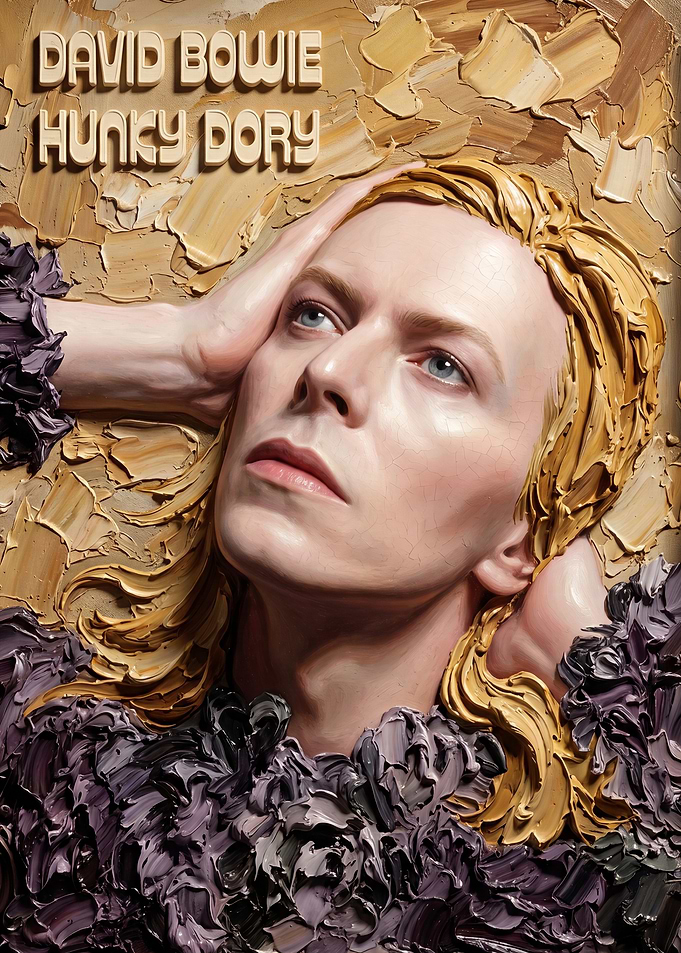 Hunky Dory Album Cover Art Painting