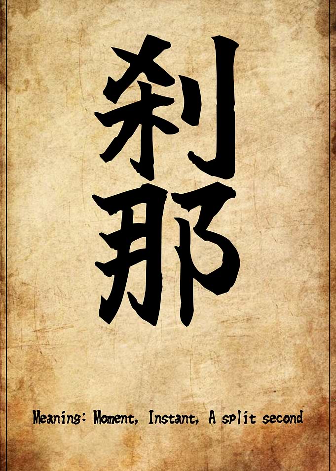 Japanese Kanji for Moment