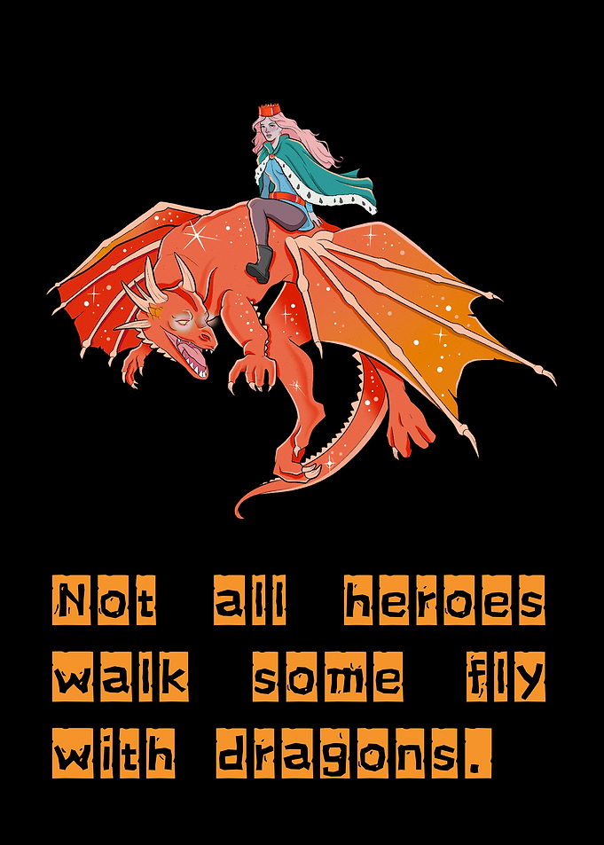 Fantasy Dragon Rider Wall Art