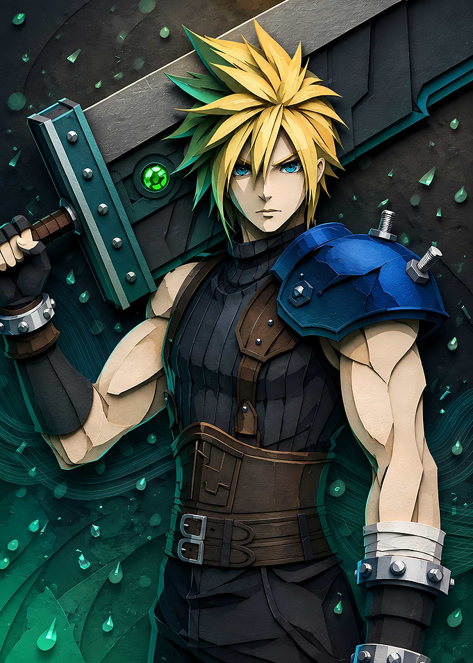 Cloud Strife with Buster Sword