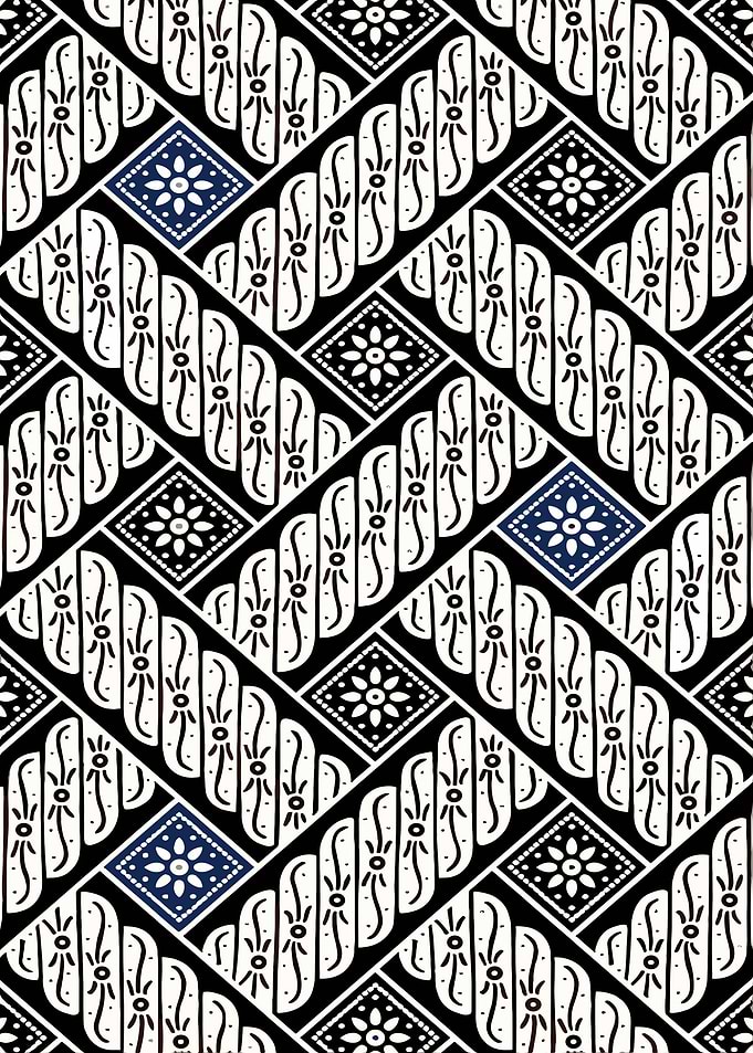 Traditional Batik Fabric Pattern