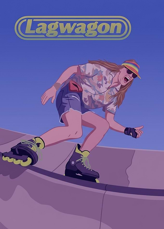 Lagwagon Skater in Pixel Art