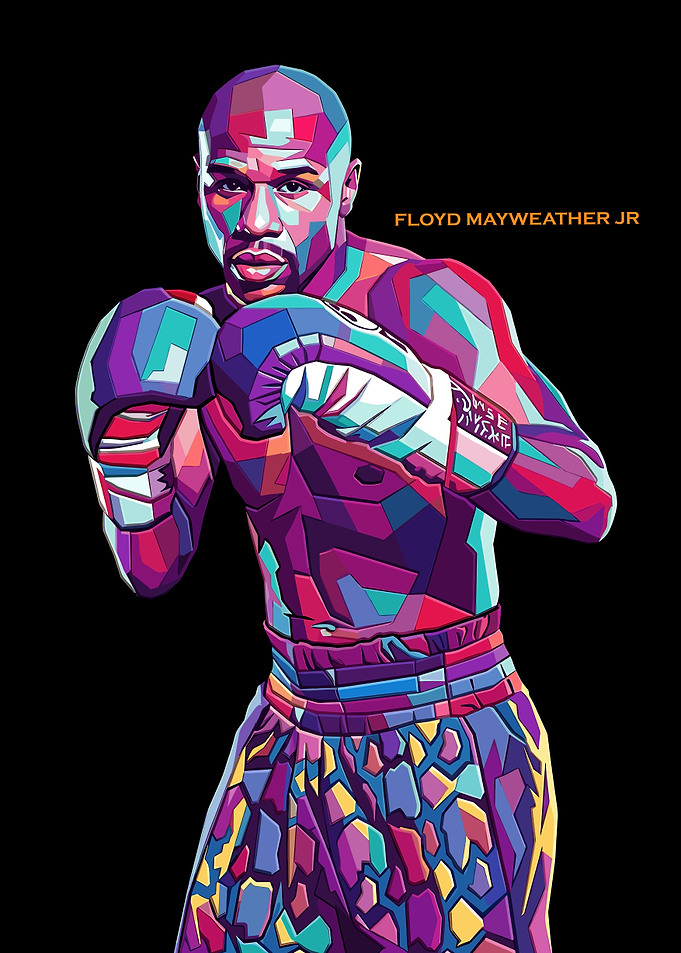 Floyd Mayweather Jr. Pop Art Portrait