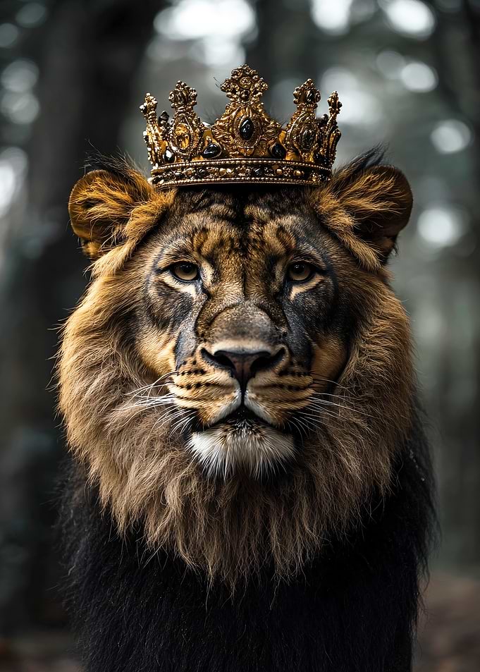Lion King with Golden Crown
