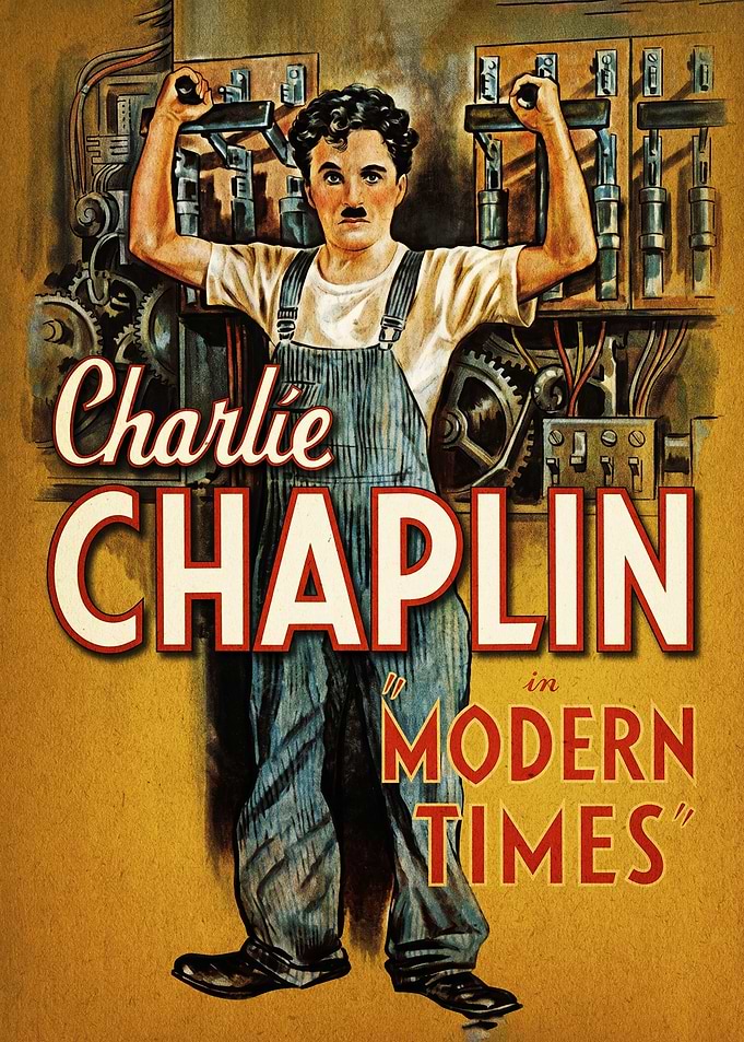 Charlie Chaplin in Modern Times Poster