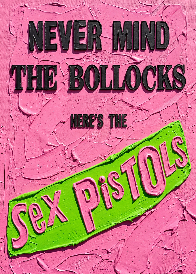 Never Mind the Bollocks Here’s the Sex Pistols Album Cover Art Painting