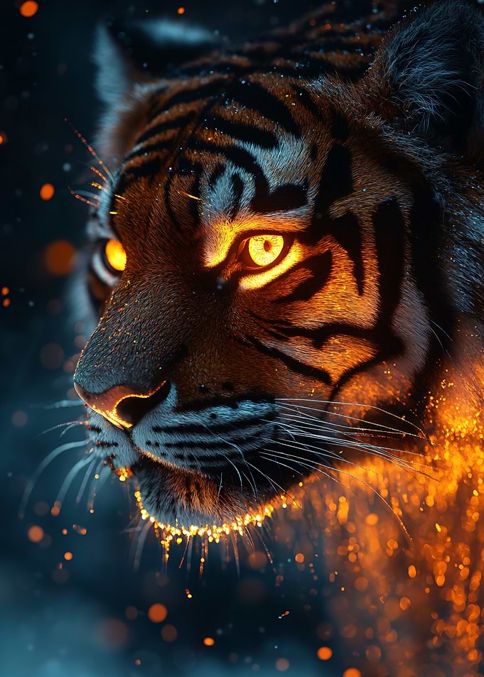 Fiery Tiger Portrait