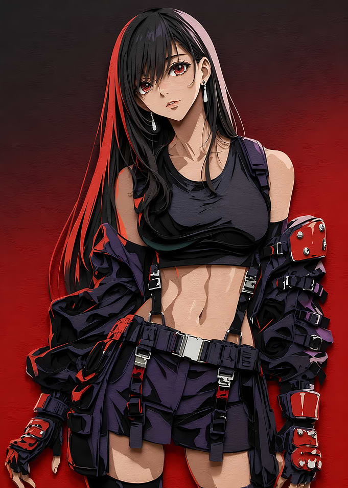 Tifa Lockhart Anime Art