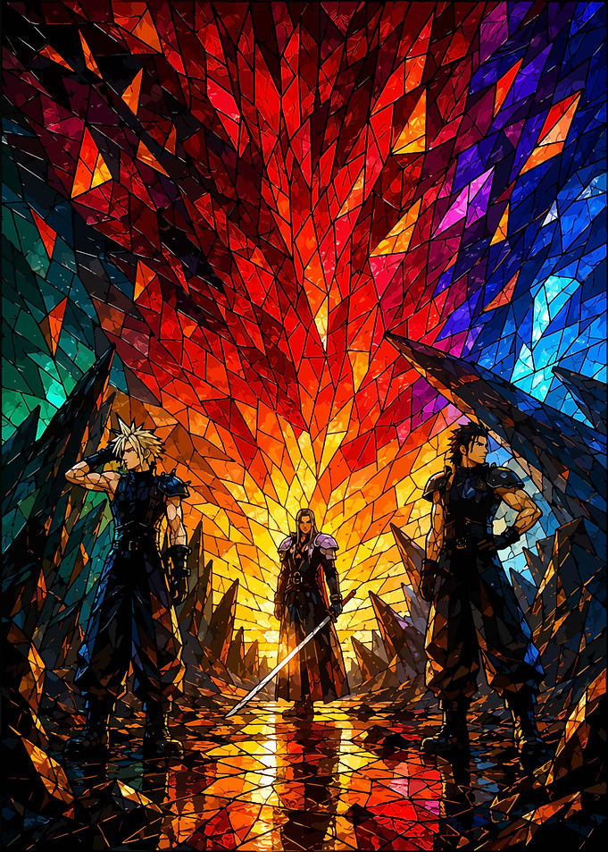 Final Fantasy VII Stained Glass